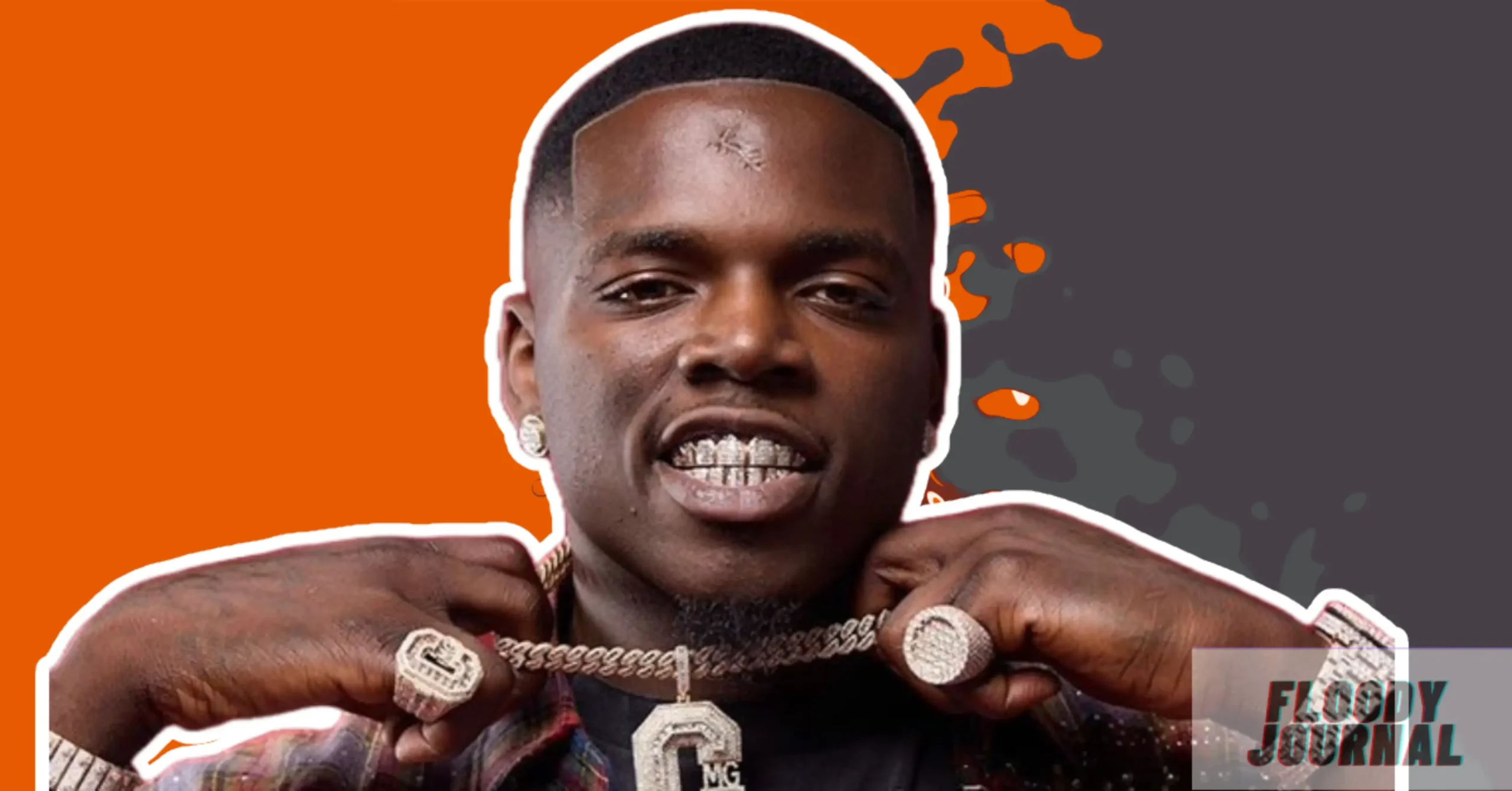 Big Boogie showing his CMG chain and jewelry representing his net worth success
