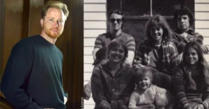 Jesse Mojo Shepard contemporary photo and vintage Shepard family photo showing Sam Shepard with O-Lan Jones and children